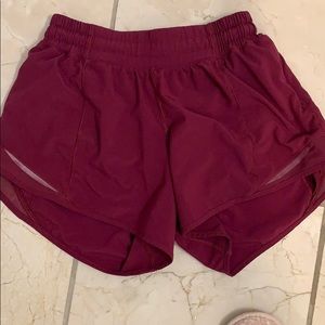 magenta size 4 lululemon shorts